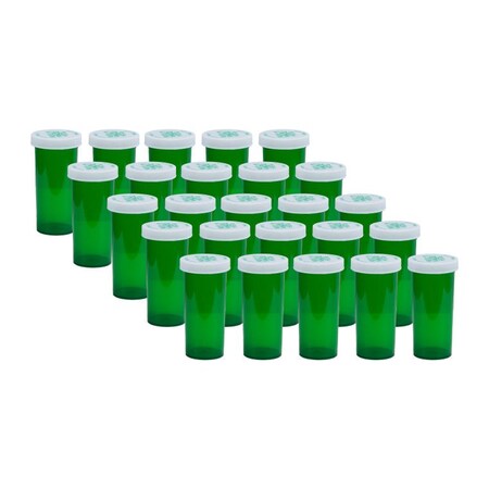 Oasis Green Prescription Vials, 30 Dram, 25 Per Pack VIAL30D-GX25